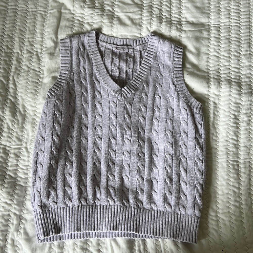 Purple sweater vest